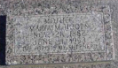 Grabstein von Maria Margarethe Hoops *1882, geborene Suchsland, +1953 in Thayer County, Nebraska