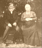 1920er, Maria Frederika Gebers geborene Garbers und Johann Hinrich Gebers in Douglas, Nemaha county, Nebraska