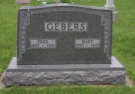 Grabstein von Heinrich Friedrich (Fred) Gebers *1847 in Schwalingen +1933 in Galva, Ida county, Iowa, und seiner Ehefrau Mary geborene Aller *1853 +1932
