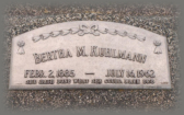 Grabstein Bertha Maria Kuhlmann, geborene Reinke, in Nemaha County, Nebraska
