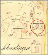 Die Lager der Beibauerstelle "Scheper" um das Jahr 1870