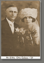 1929, Heirat Otto Gebers mit Minnie Emma Hoops.